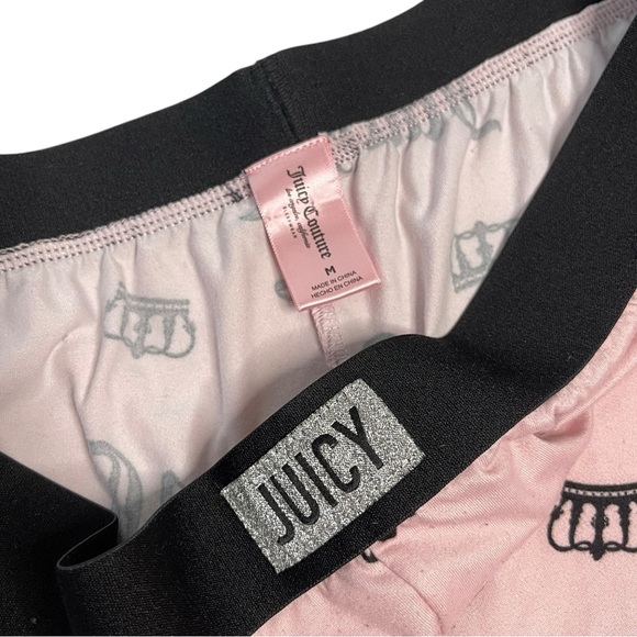 Juicy Couture Pink Logo Pajamas Pants Size Medium - Picture 4 of 4